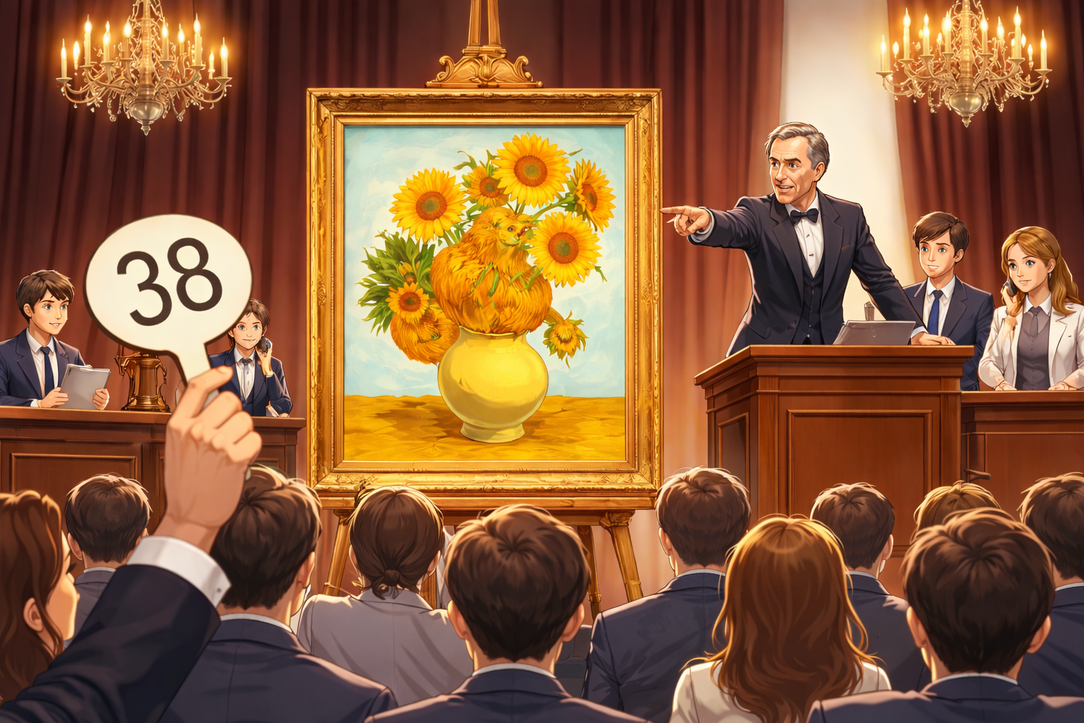 ゴッホのひまわり、58億円