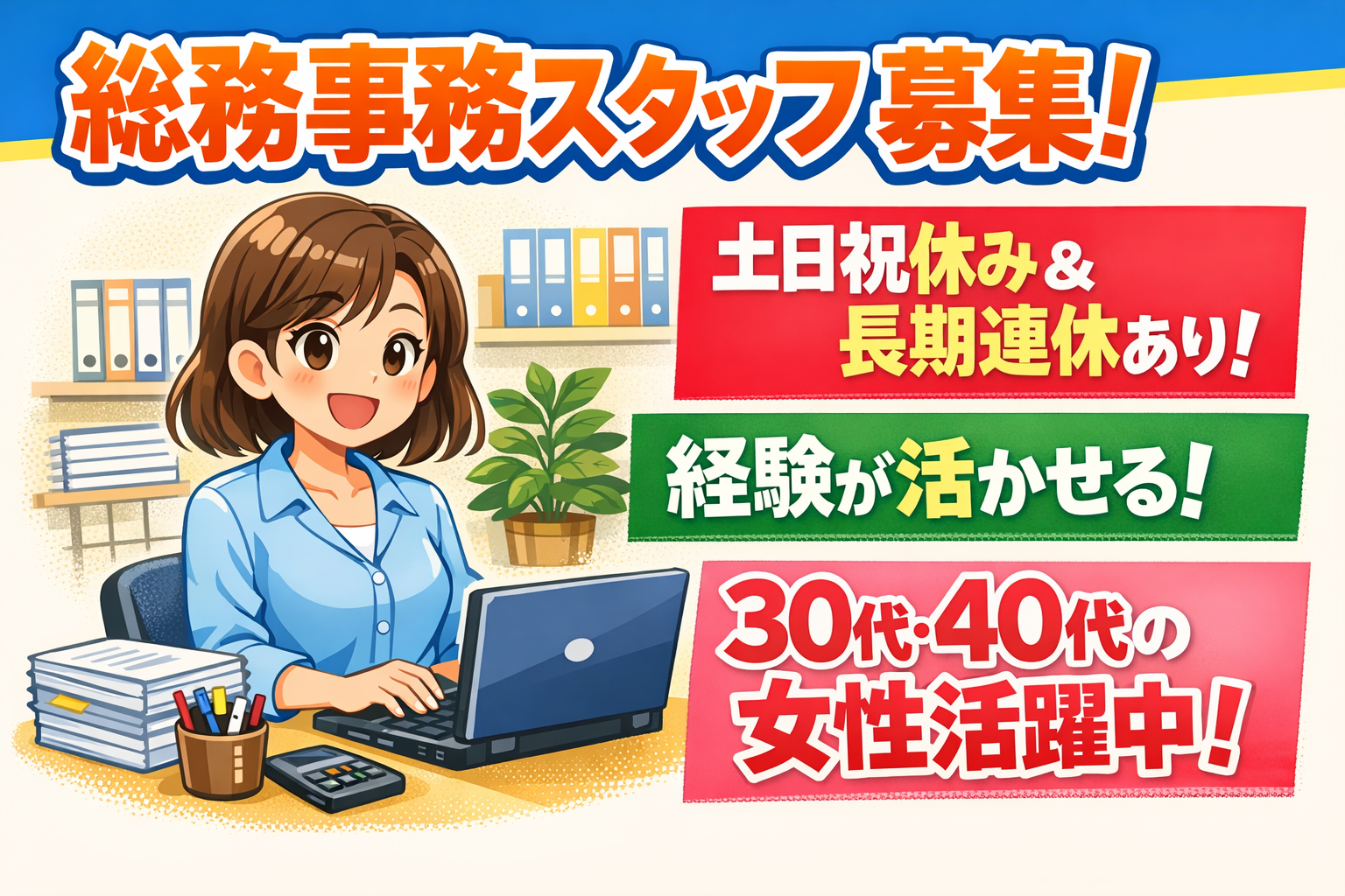 【家庭用品メーカーでの総務事務】