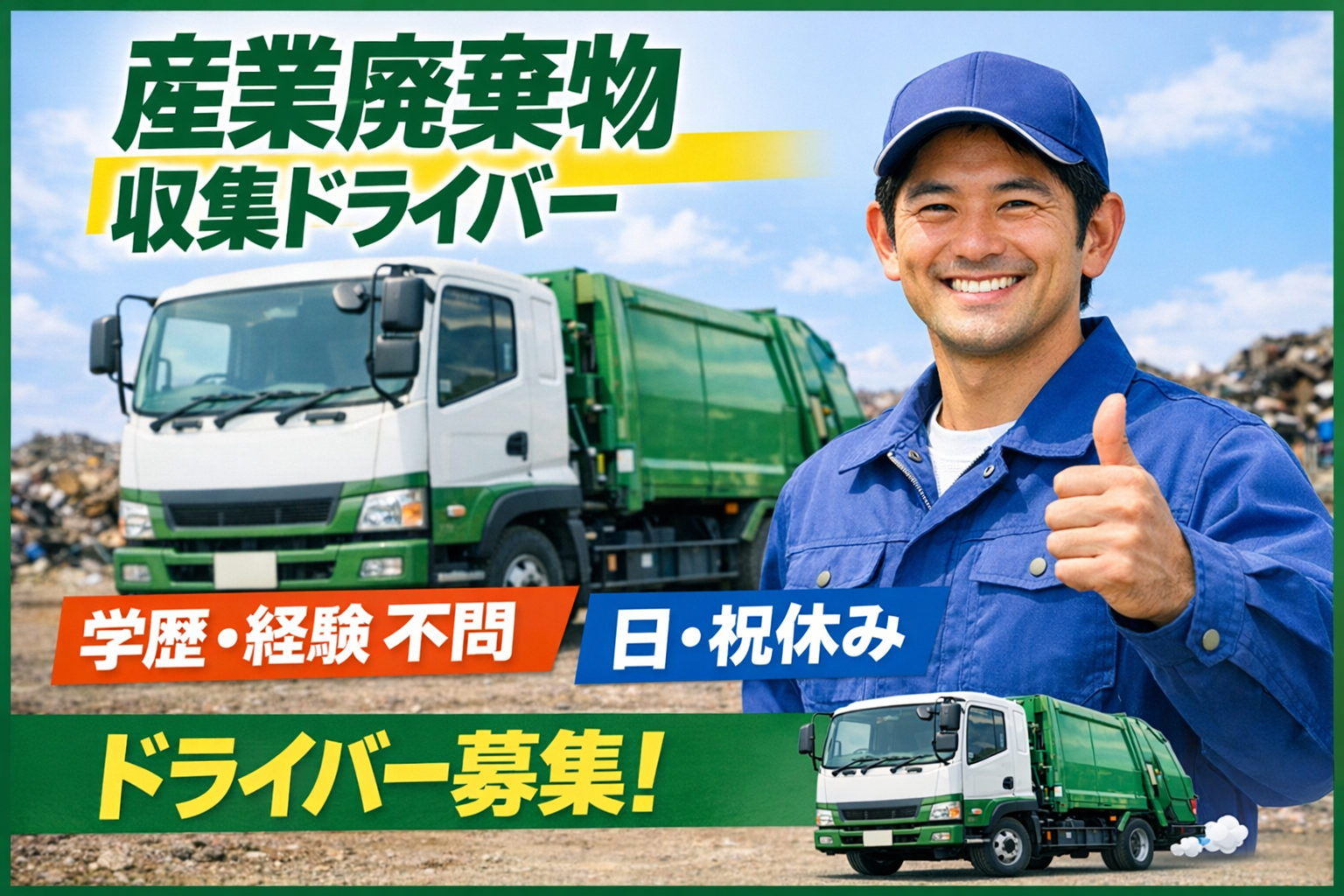 【産業廃棄物の収集ドライバー】