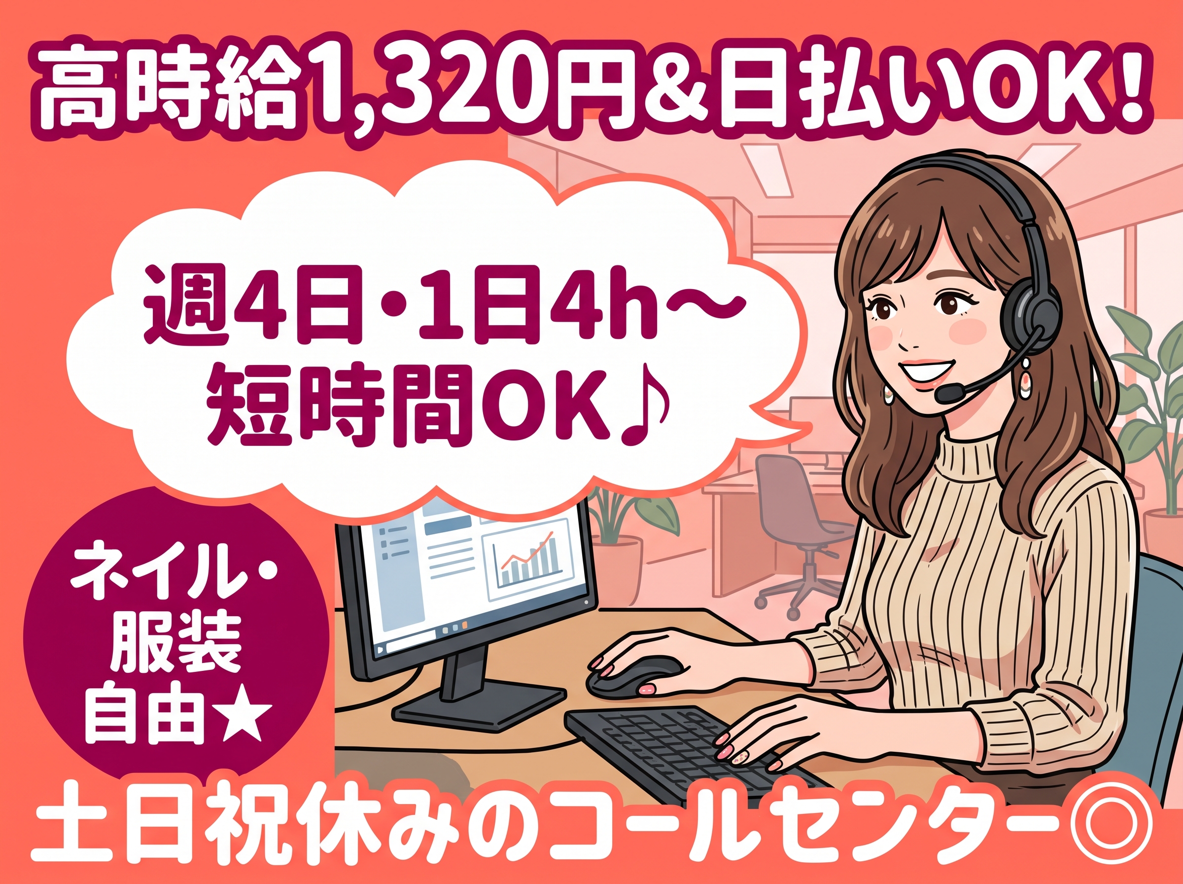 【電力会社でのコールセンター】